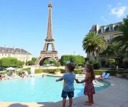 Resort em Paris para família com crianças: onde reservar